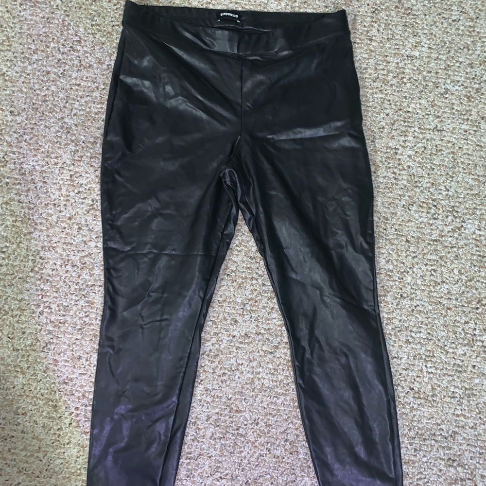 Express women’s Black pleather pants